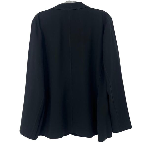 LAFAYETTE 148 NEW YORK Blazer Jacket Black Two Button Pockets Lightweight 18 - Picture 5 of 11